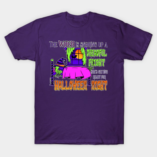 Restful Witch T-Shirt by Jan Grackle